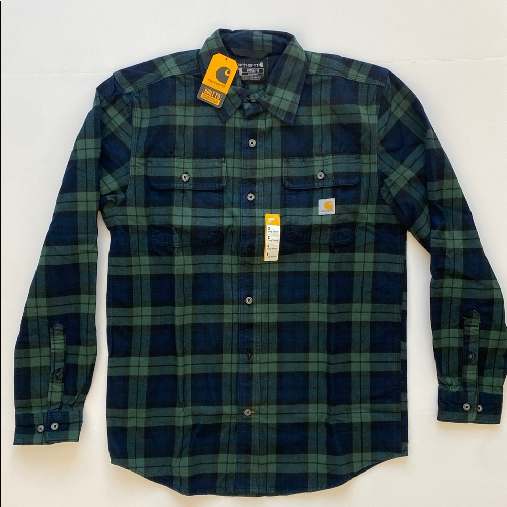 Carhartt Men's Loose Fit Heavyweight Flannel - Small
